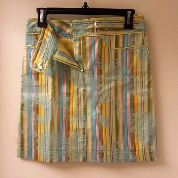 NWOT, Cynthia Steffe Paisley Stripe Skirt - Picture 5 of 13